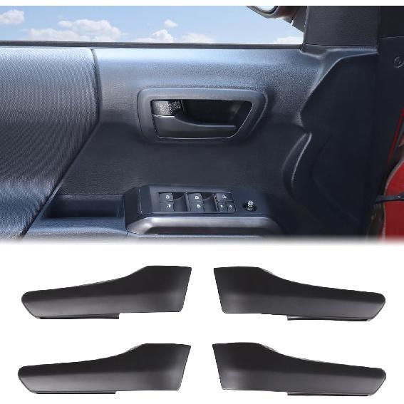 

Aunginsy Car Inner Door Handle Trim Cover - Compatible with Toyota Tacoma 2016-2023 - Front Rear Door Protection Cover - ABS Accessories матовый черный