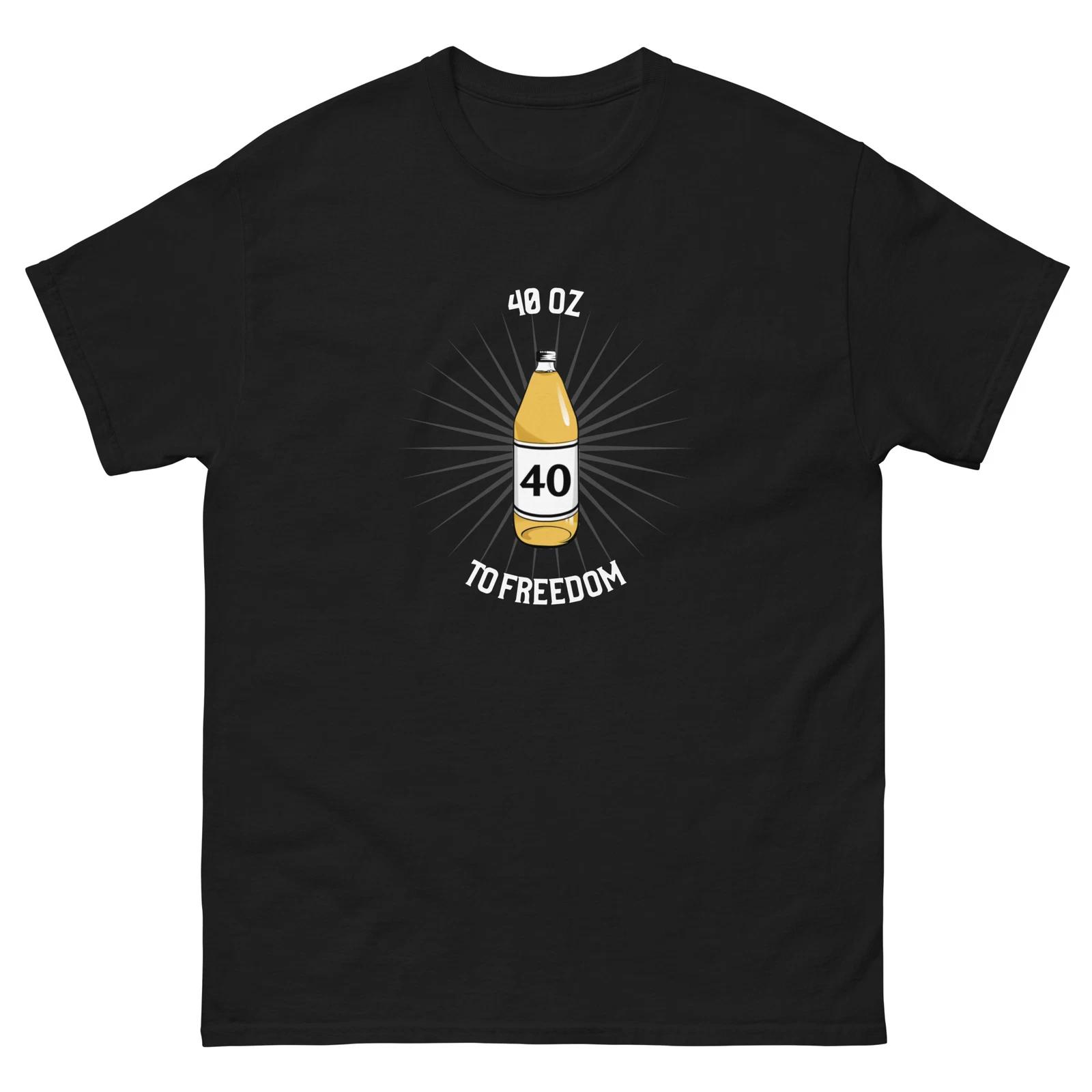 40oz TO FREEDOM 90s GANGSTER T shirt GANGSTA 90s 40oz Men s classic tee 4XL