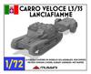 Mussini 1/72 WWII Italian Carlo Veloce L3/35 Flame Thrower Resin Kit MM072-020 (Tank)