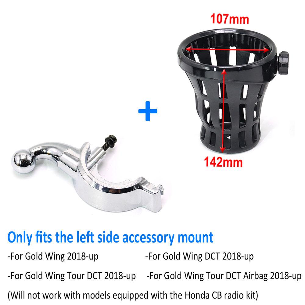 Gold Wing Motorrad Beifahrer Wasserflasche Trinkbecher Netzkorb Halterung Für Honda Goldwing GL 1800 GL1800 F6B