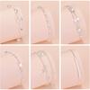 925 Silver Lucky Bead Charm Bracelet For Women Chain Round Bangles Fashion Luxury Quality Jewelry Christmas Accessories