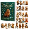 Christmas Capybara Advent Calendar Blind Box With Acrylic Figurines For Festive Decorations