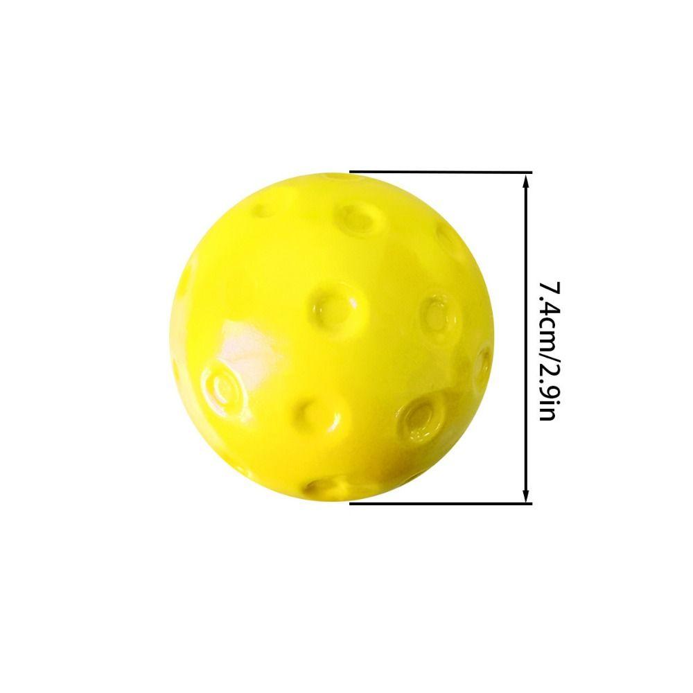 3PCS Multicolor Quiet Pickleballs 74mm Pickleball Balls Foam Pickle Ball  Sport Supplies