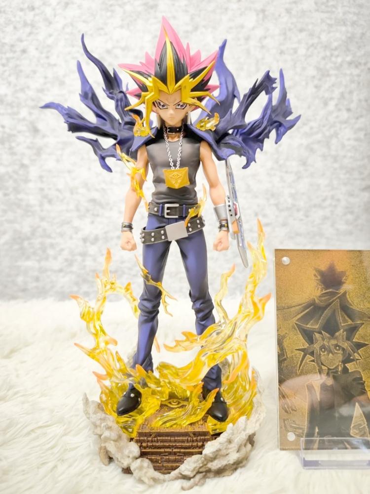 Yu-Gi-Oh! Mutou Yuugi'S Dark Side Game Aftershock Returns Exchange Anime Figurine Model Ornament Removable Desktop Decoration