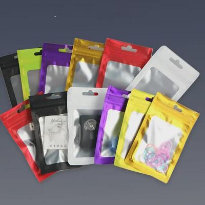 Sacchetto colorato trasparente per confezione gioielli con chiusura zip laser e sigillo ispessito