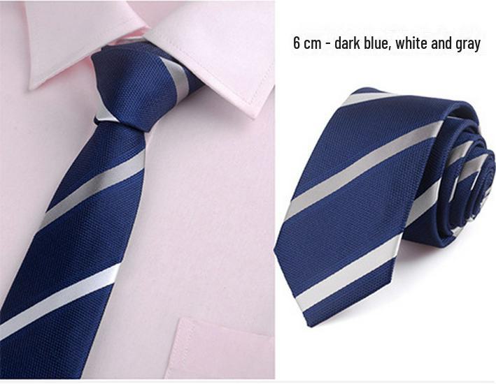 Men's Korean Style Polyester 6cm Business Ties