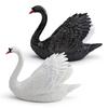 Geese Figurine Realistic Geese Statue Sculpture Farm Animal Model Collections Table Centerpieces Ornament Home Decors