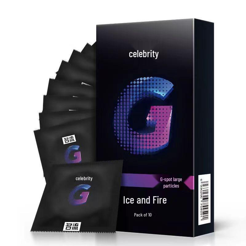 Celebrity Ultra-Dünne Kondome: Eis & Feuer, Super Straff, Lang Anhaltend, mit Hyaluronsäure