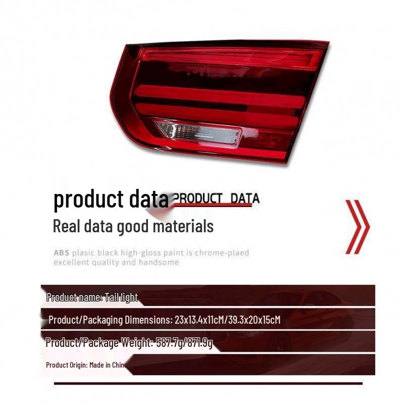 BMW 3 Series M Sport Night Edition Tail Lights (2016-2019) 330Li/318i/320i Anti-collision