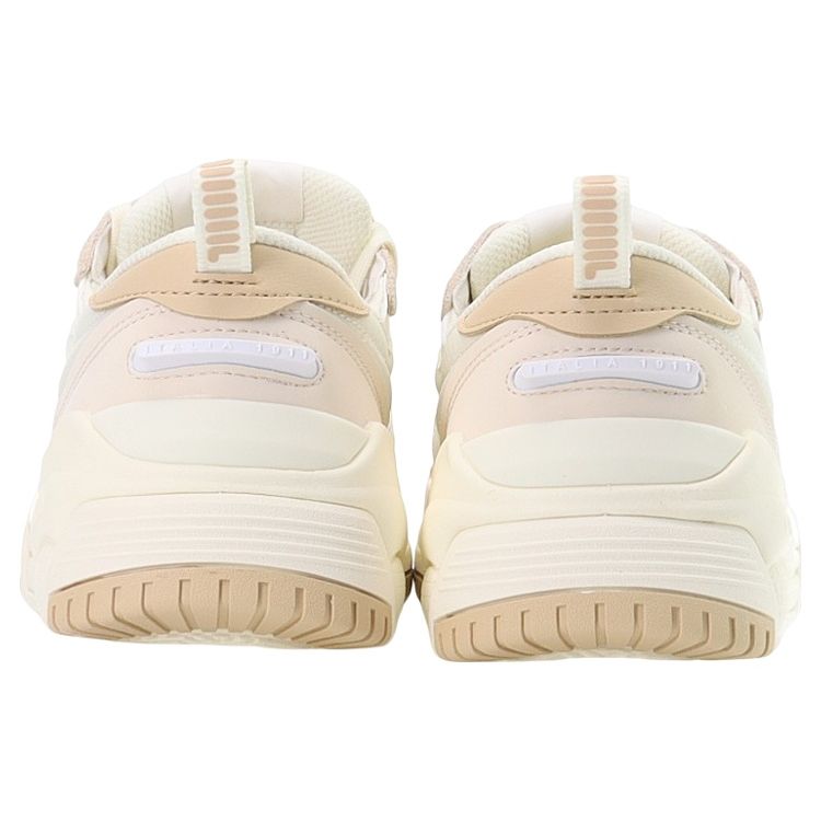 Fila Canestro Fabric Synthetic Leather Fashion Casual Low Top Retro Basketball Shoes Women Sneaker White F12W241603FWA