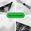 MARK FAIRWHALE Men's Color-Block Plaid Casual Jacket