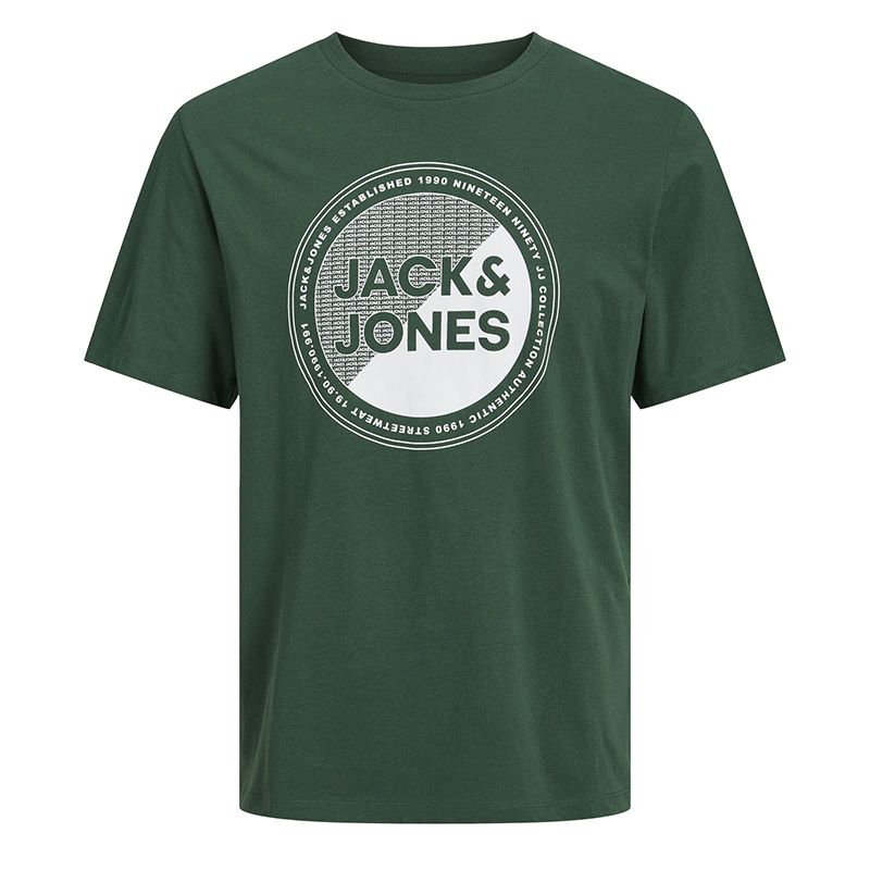 

Мужская футболка с короткими рукавами из 100% хлопка с логотипом JACK & JONES