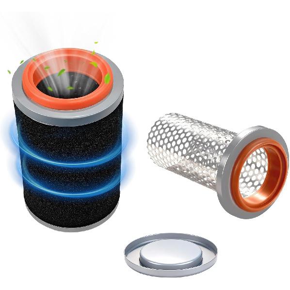 ATV Luftfilter mit Führungskäfig & Endkappe Satz für YFM350 Grizzly 350/YFM400 Grizzly 400/YFM400 Grizzly 450/YFM350 Bruin 350/Kodiak 400 450