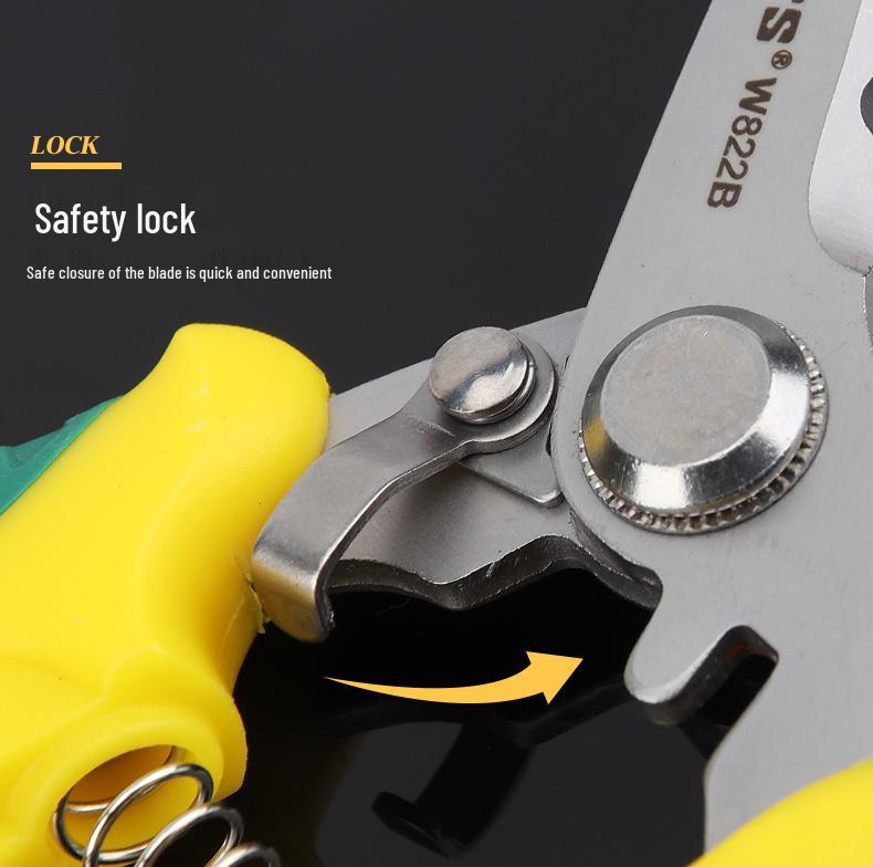 Stainless Steel Electric Shears, Industrial Grade for Sheet Metal, Aluminum Panels, and Wire Ducts - Available in 7" and 8" Sizes.