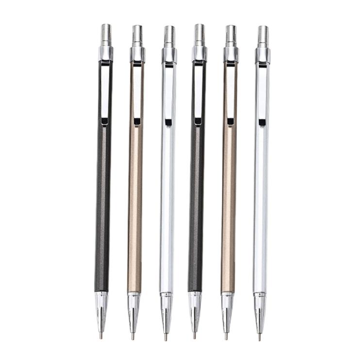 6Pcs Metal Mechanical Pencil, Automatic Carpenter Pencils Carpenter Mechanical Pencil for Carpenter Drafting, Marking 1