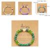 Zwölf Sternzeichen Buntes Naturstein Kristall Perlenarmband Geschenk für Männer und Frauen