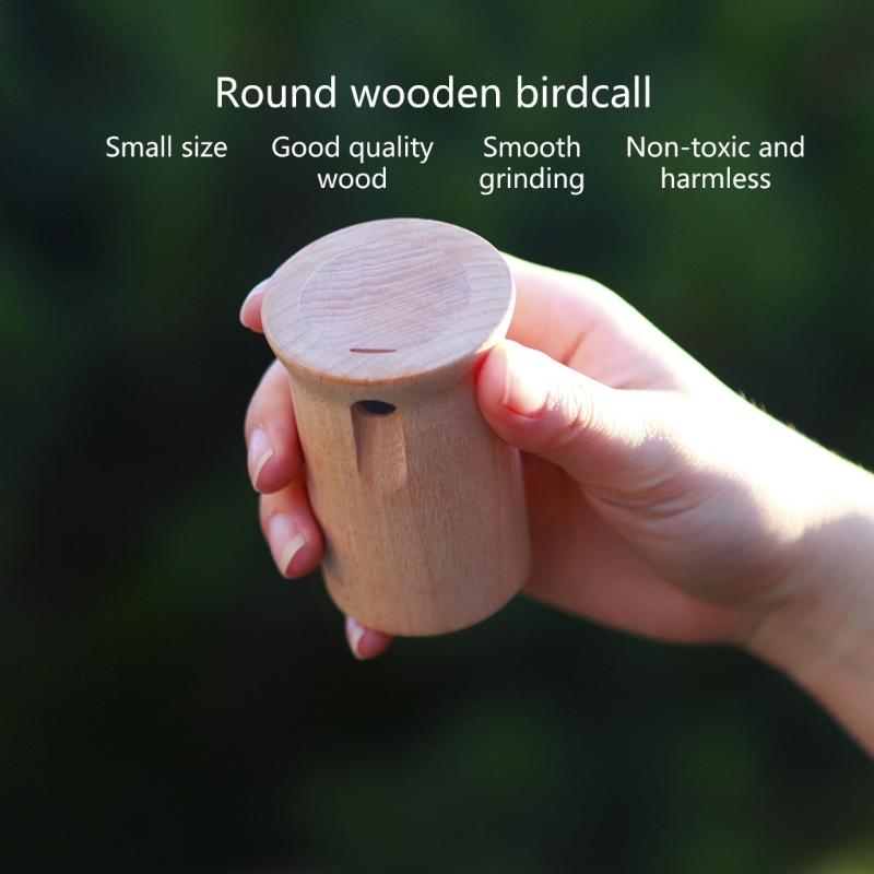 Wooden Bird Caller Musical Toy Whistle Meditation Chime Baby Orff Bird Caller Bird Toy Baby Instrument Bird Whistle Toy