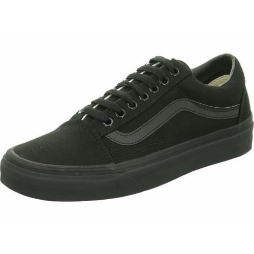 Vans Old Skool Canvas Sneakers, Black/Black, Size 24.0 Cm