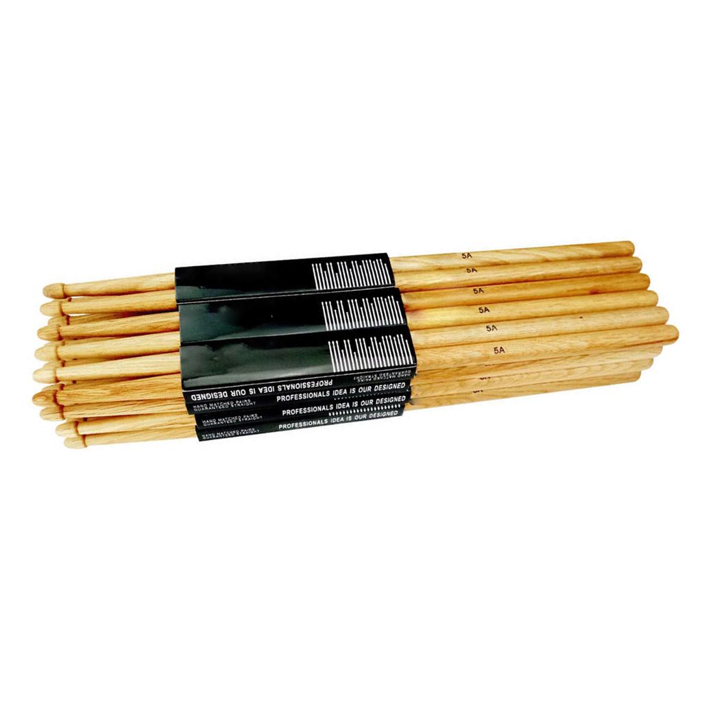 1Pair Nonslip Drumstick Lightweight 5A/7A Oak Wood Drumsticks Percussion Accessories for Beginner Student Adult