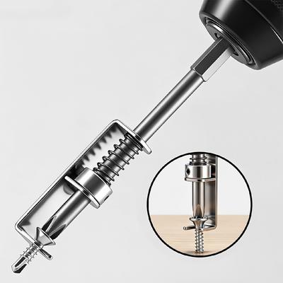 Spring Loaded Screw Holder Bit Anti-drop Screwdriver Bit Single Hand Operation Bit Holder for Electricians Mechanics DIY Home Repair