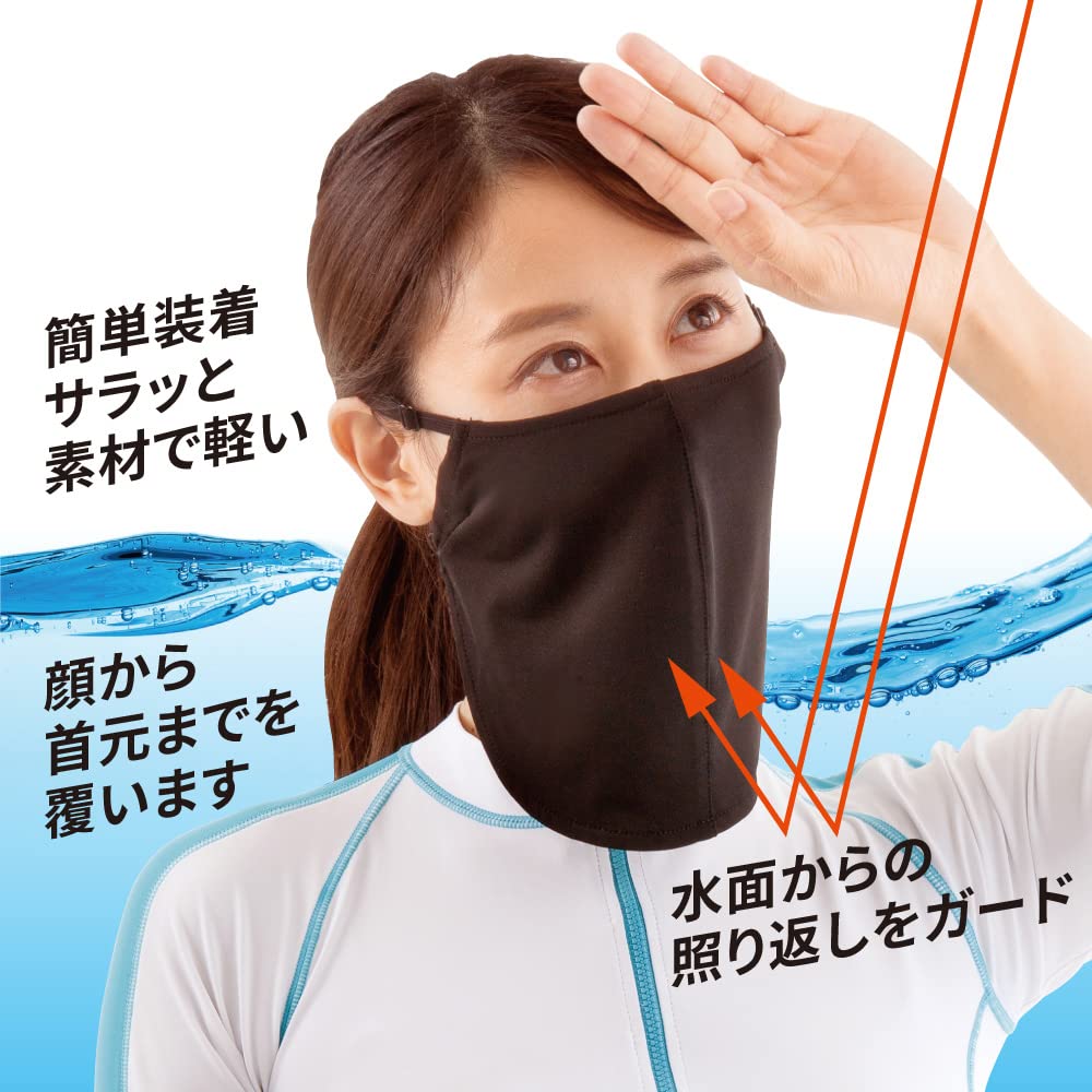 Alphax UV Protection Face Antibacterial and UV Face Aquaplus Cover, Deodorizing, Mask,