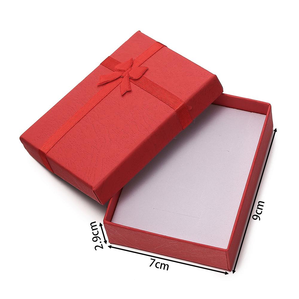 1pc High Quality Paper Ring Necklace Square Box Jewelry Necklace Earrings Rectangular Package Gift Box