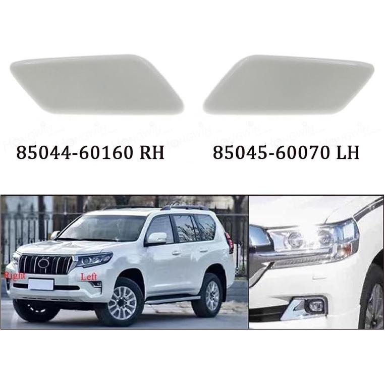 Front Headlight Washer Nozzle Headlamp Spray Cover Cap Compatible with Toyota Land Cruiser Prado 150 LC150 2017 2018 2019 2020 8504460160