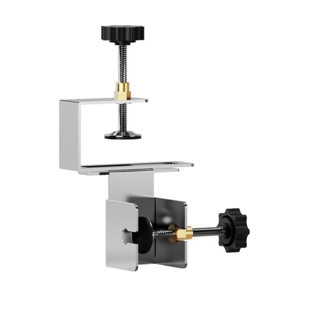 Adjustable Cabinet Door Mounting Jig Stainless Steel Quick Installation Drawer Front Installation Clamp Save Labor