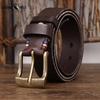 Belt Men's Reverse Bottom for Face Retro Personality Trendy Carving Genuine Cattlehide Leather Surface Men's Jeans Belt Men's