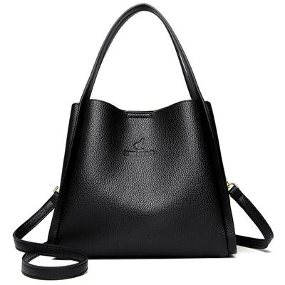 Bag Women's 2024 Spring/Summer New Bucket Bag Leather Women's Bag One Shoulder Crossbody Bag Large Capacity Handbag Women's Bag