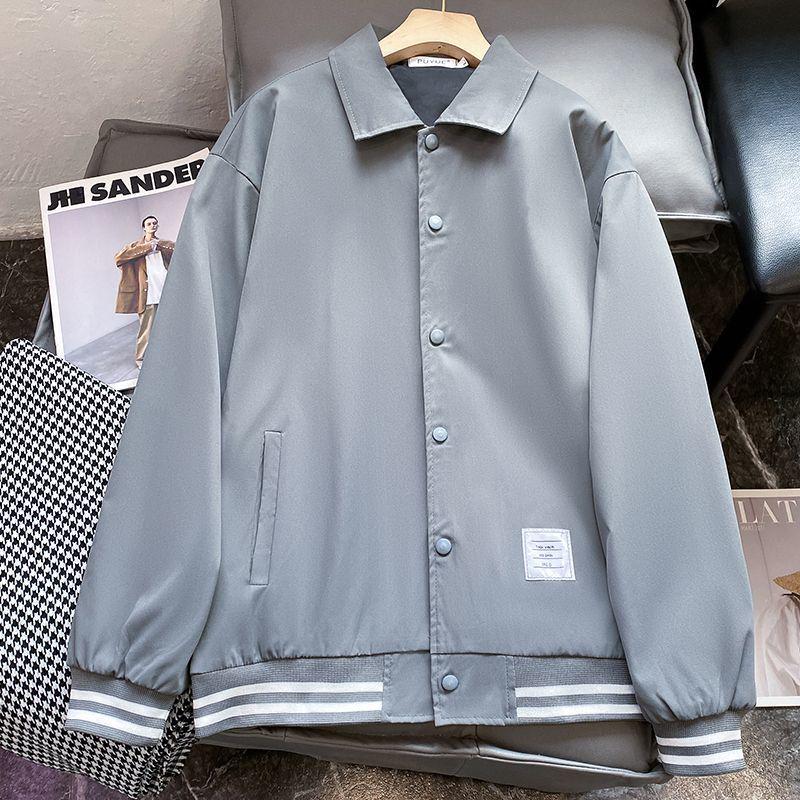 Windproof Unisex Hong Kong Style Baseball Jacket - Versatile Spring/Autumn Outerwear for Students