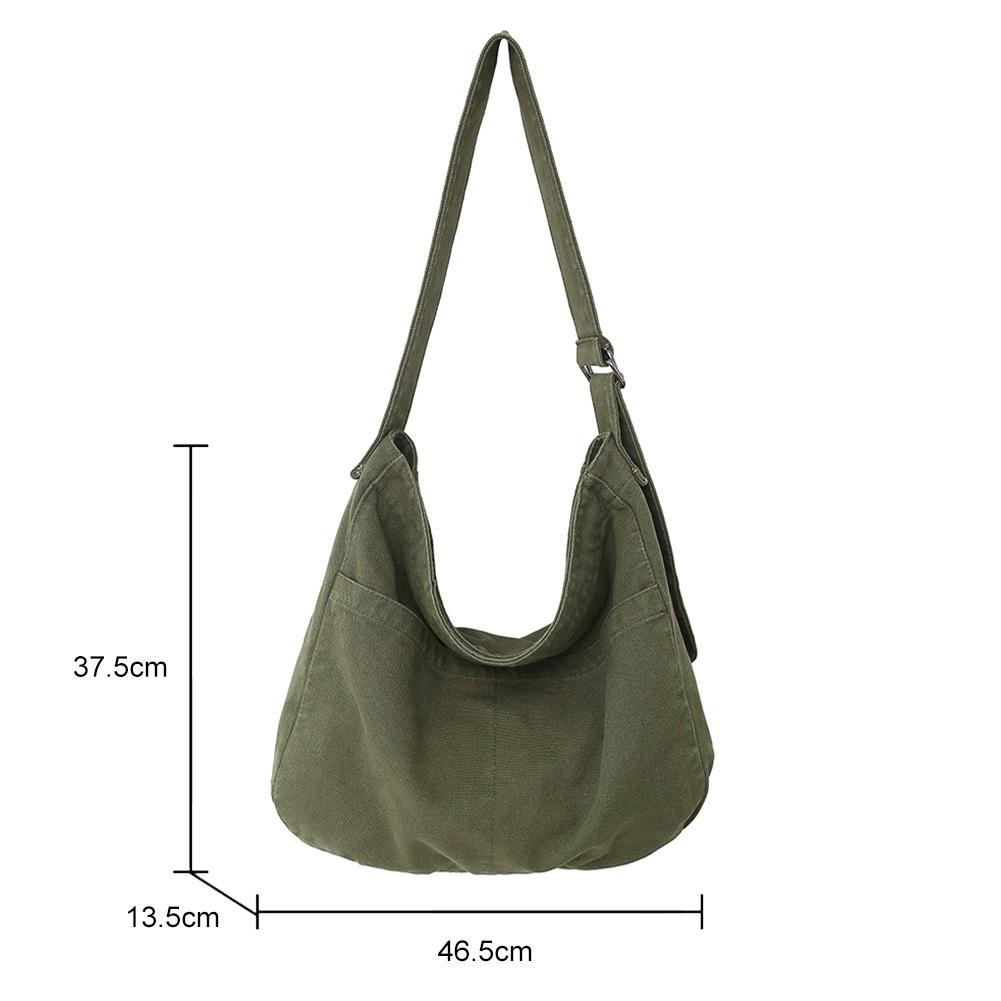 Shoulder Bag Canvas Simple College Student Bookbag Fashion Harajuku Satchels