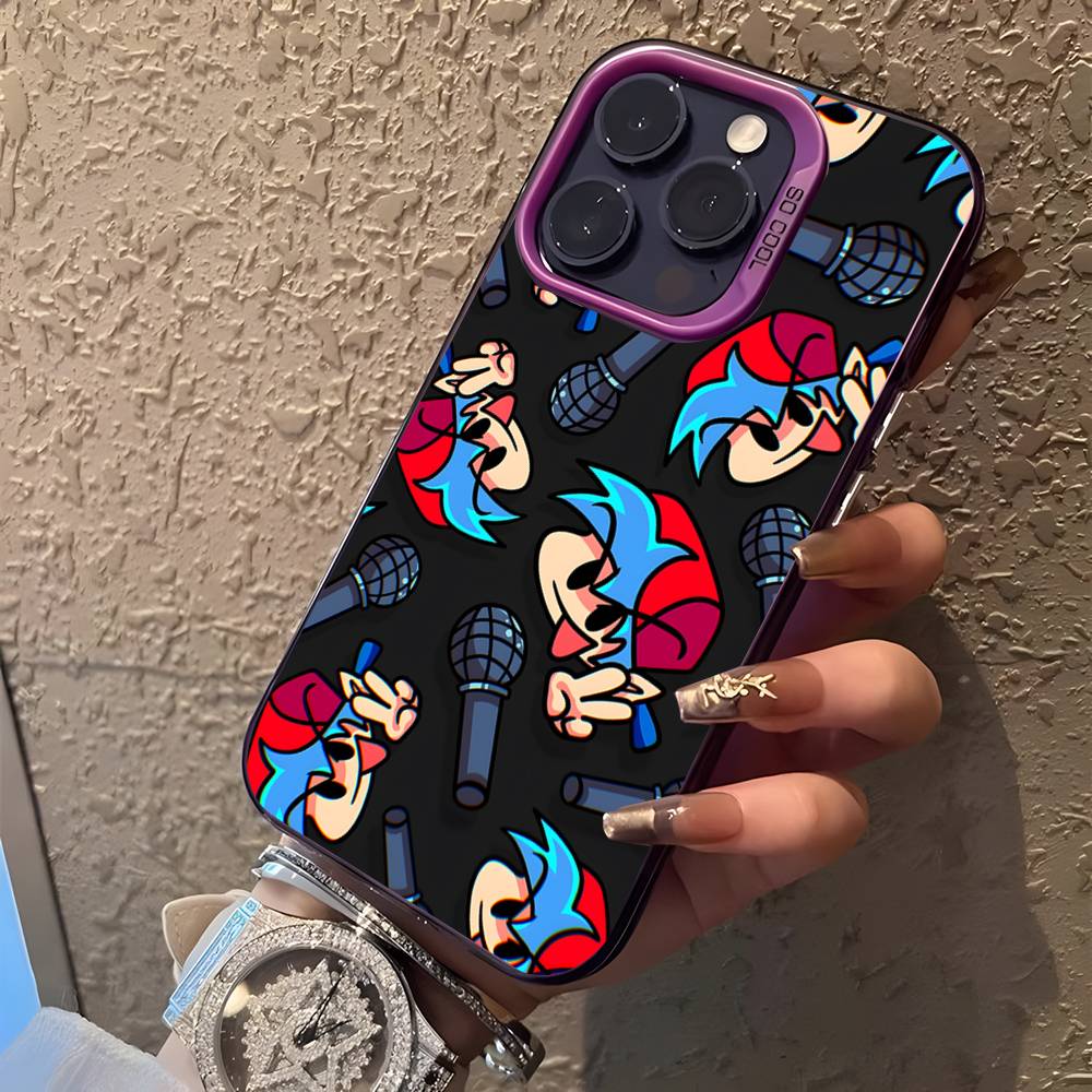 Game F-Friday Night F-Funkins Phone Case For iPhone 17,16,15,14,13,12,11Pro,XS,Max,Plus,Mini,SE4,E Purple Matte Shockproof Cover