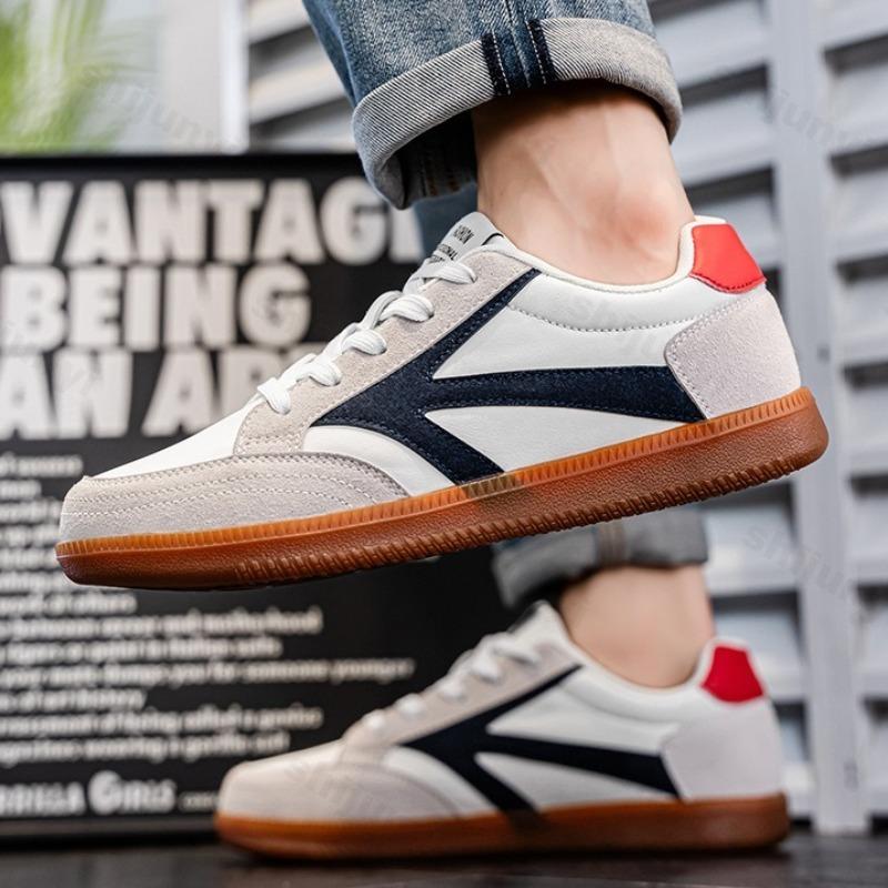 Fashion Niche Design Men's Low Top Casual Sports Shoes 2025 Autumn Breathable Fashion Trend Versatile Comfortable Non Slip Flat Sneakers