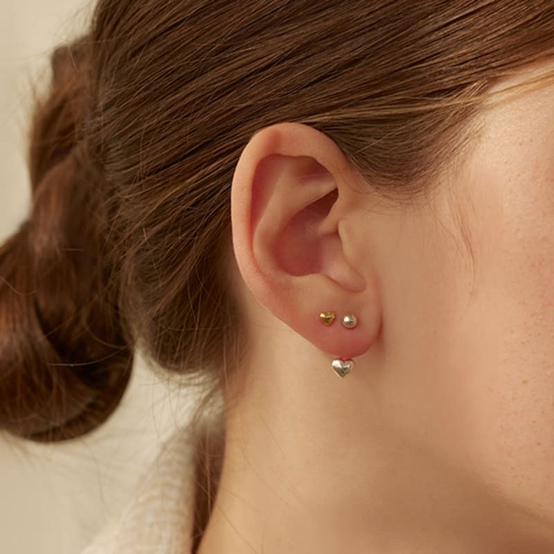 Life [925 silver] Petit heart piercing