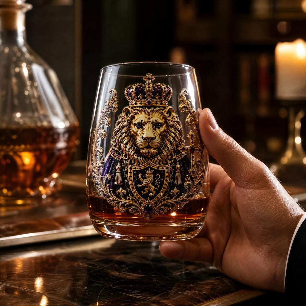 Glass with 3D and - European Tumbler for Home Bar