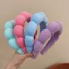 Fashion Microfiber Washing Wristbands Puffy Headband Spa Bubble Headband Washing Face Makeup Shower Skincare Accessories