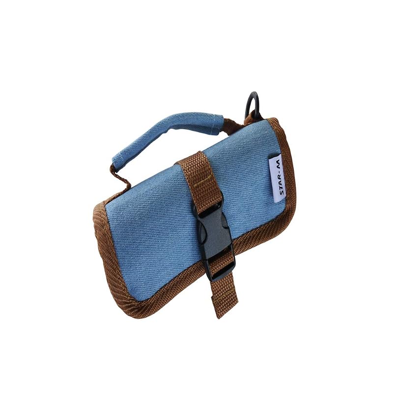STAR-M Drill Roll Bag Mini Blue 15 Pockets 7001
