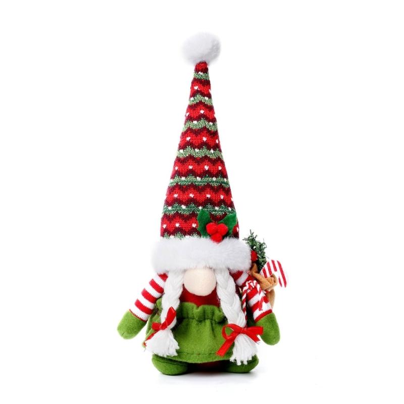 Festives Plush Santa Gnomes Doll Ornament with Sacks Bag Design Stuffing Swedish Tomtes Figurine Home Office Table Decors