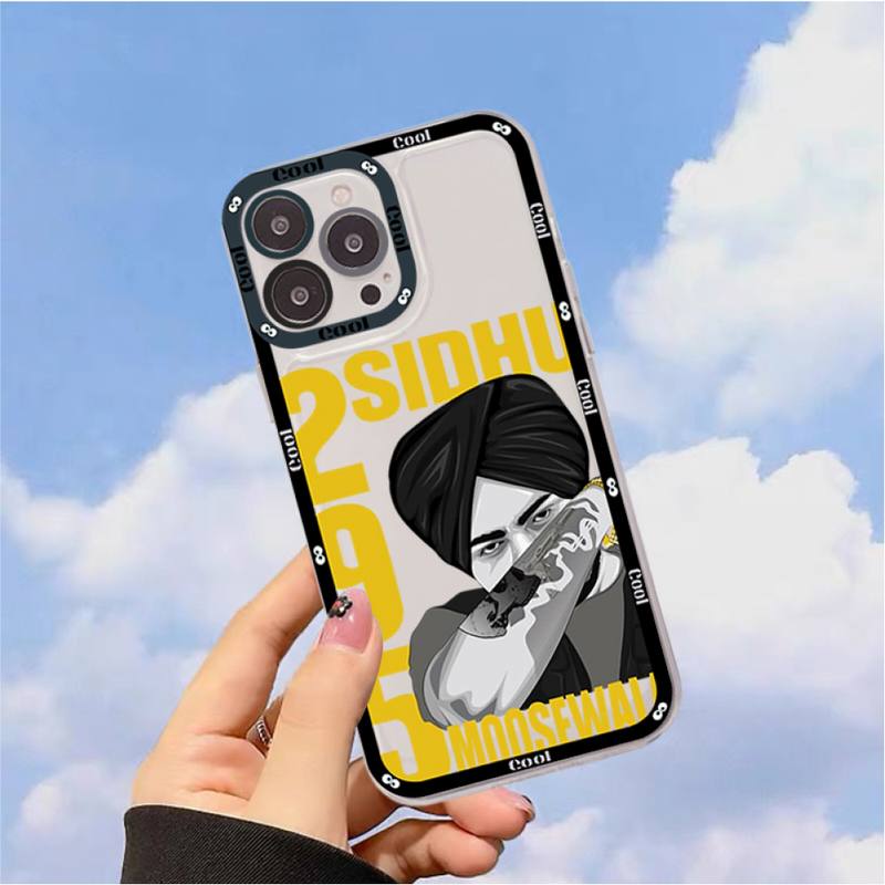 Sidhu moose wala Phone Case for iPhone 11 12 13 Mini Pro Max 14 Pro Max Case shell