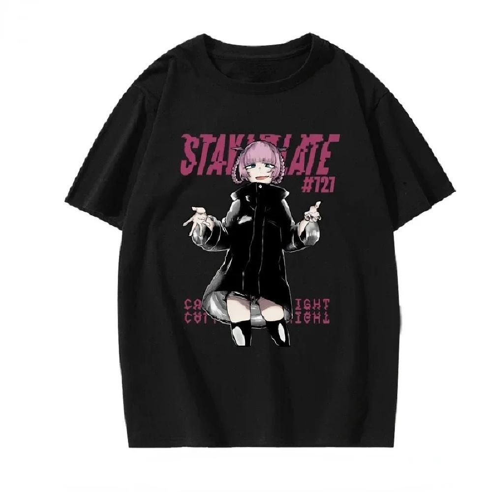 

CALL OF THE NIGHT T-shirt Japan Anime Hot Sale ACG Fans Otaku Tshirt Korea Style Aesthetic Short-sleev Summer Tops Hipster Tees1 XXXXXL чорний
