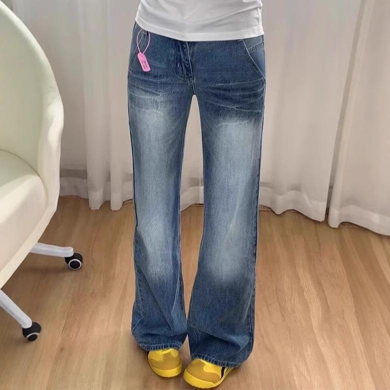 

Women s High Waist Flare Jeans - Autumn/Winter, Plus Size, Velvet Lined, Slimming, Straight Leg. 4XL
