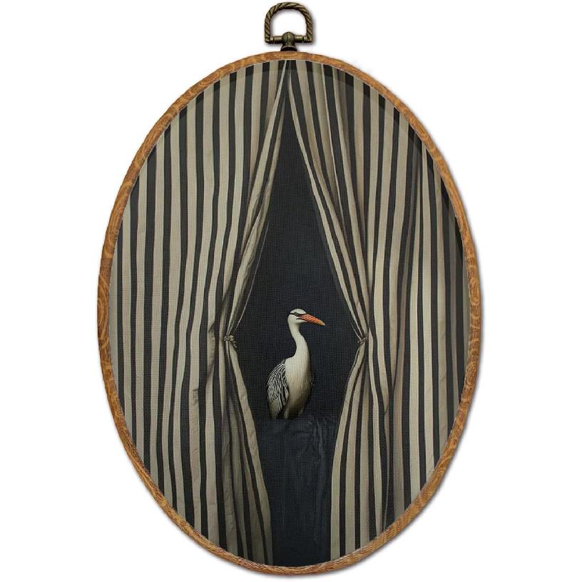 DEQSX Vintage Floral Hummingbird Round Wall Art, Rustic Nature Cottagecore Flower Botanical Bird Wall Decor Canvas Prints Posters for Home Bedroom
