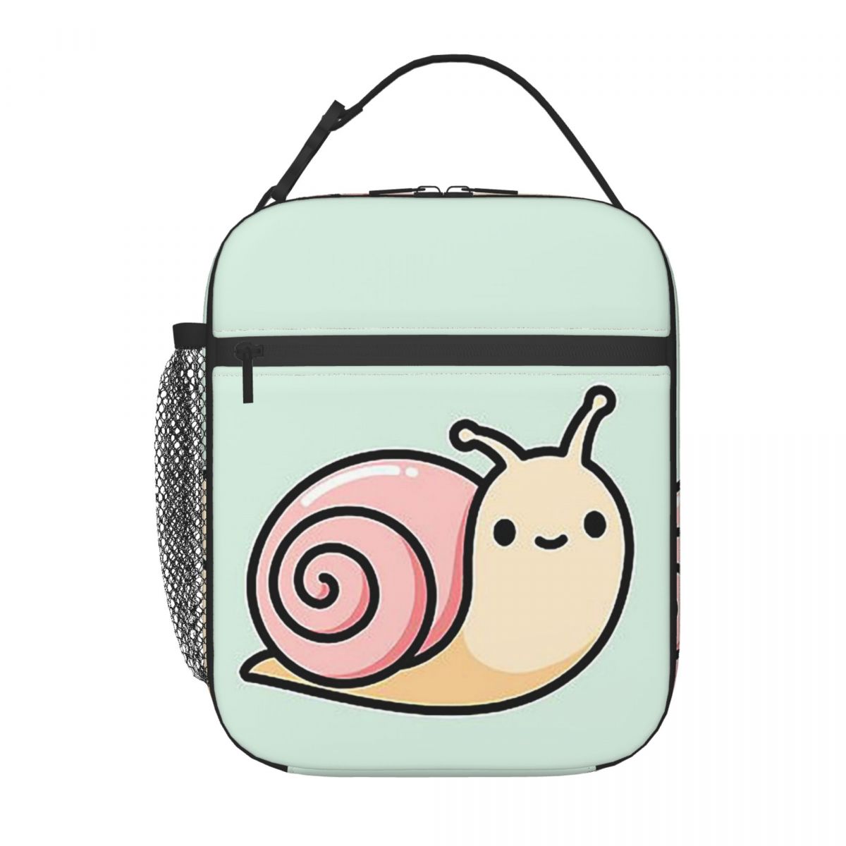 Sac à lunch isotherme escargot pour femmes, glacière de bureau, boîte alimentaire thermique, sac fourre-tout, conteneur de boîtes à lunch portables One Size
