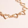 Romantic Heart Chains Chokers Necklace for Women Gold Silver Color Clavicle Chain Necklace Fashion Party Jewelry Gift