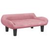 VidaXL Canapé pour enfants rose 70x40x24 cm velours, mini canapé, mini canapé-chaise, mini canapé pour enfants, canapé de 3196352