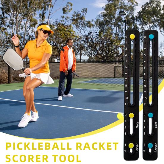 2 Pcs Pickleball Scorekeeper for Rackets Paddles Mini Tennis Racket Scorekeeper Small Score Board Counter for Point Tracker Recording