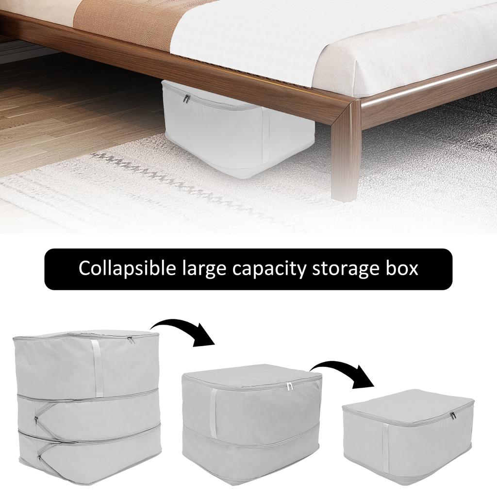 2Pcs Self Compression Duvet Storage Bag Large Capacity 3 Layer Moving Heavy Duty Self Compression Organizer Bag