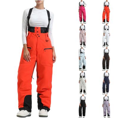 Thick Shoulder Straps With Cotton Clips For Warmth Windproof And Waterproof Ski Pants
