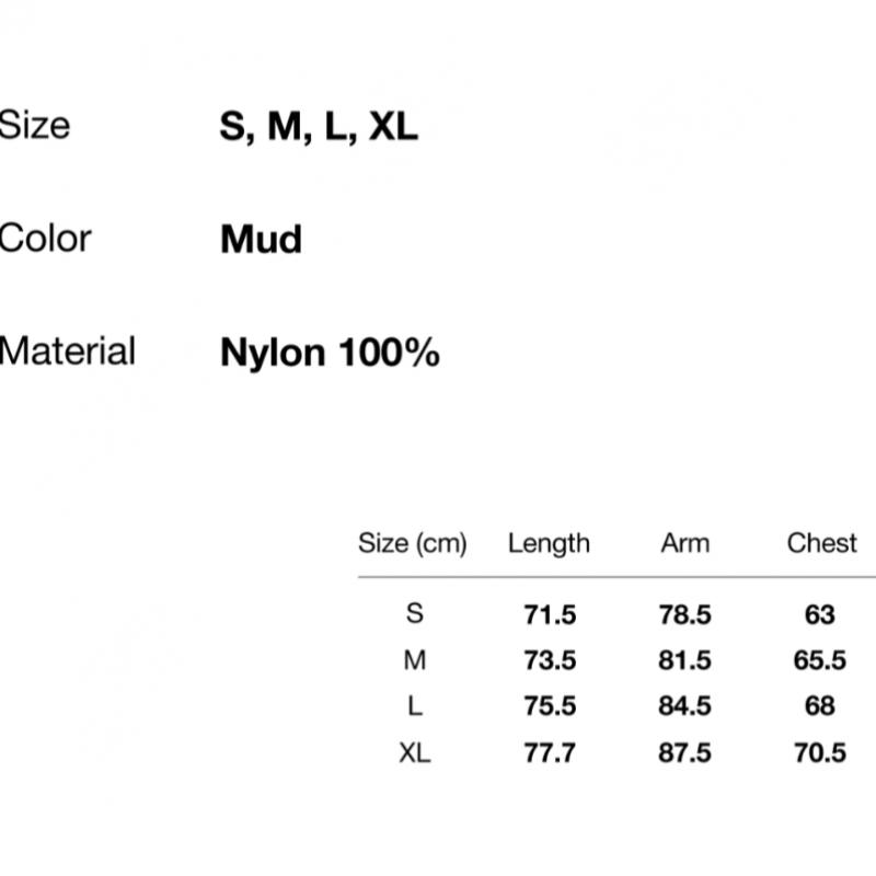 Thisisneverthat Gore Tex 3L Allwetterjacke Schlamm